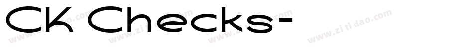 CK Checks字体转换
